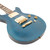 Used Gibson Les Paul Standard Double Cutaway Flame Top Blue 1998