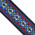 Souldier Torpedo 2.5" Guitar Strap - "Stained Glass" Royal Blue
