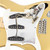 Used Fender Custom Shop 1954 Stratocaster Aztec Gold 1994