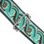 Souldier 2" Guitar Strap - "Lummi" Blue and Green