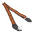 Souldier 2" Guitar Strap - "Pillar" Orange, Brown, and Black Pattern