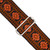 Souldier 2" Guitar Strap - "Pillar" Orange, Brown, and Black Pattern