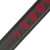 Levy's 2.5" Moon Phases Padded Garment Leather Guitar Strap - Burgundy on Black