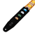 Levy's 2" Original Hootenanny Guitar Strap with Pickholder - Yellow Flower Weave