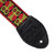 Souldier 2" Guitar Strap - Wilco Signature "Owls" Olive and Red on Dark Red