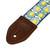 Levy's Mid Century Modern Series Guitar Strap - Blue, Green & White Mod Tulip