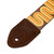 Levy's 2" Mid Century Modern Series Strap Woven with Suede Ends - Brown and Orange Sunset Groove