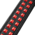 Levy's 2.5" Rebel Series Red Studded Garment Leather Strap - Black