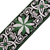 Levy's 2" 60s Hootenanny Jacquard Weave Guitar Strap - Green Flower