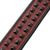 Levy's 2.5" Rebel Series Black Studded Strap Garment Leather - Burgundy