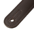 Levy's 3" Amped Series Top Grain Leather Guitar Strap - Dark Brown