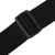 Levy's Ebony Series Guitar Strap 2" Rayon with Leather Ends - Black