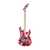 EVH Striped Series 5150 Maple - Red with Black and White Stripes
