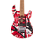EVH Striped Series Frankenstein Frankie Maple - Red with Black Stripes Relic