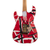 EVH Striped Series Frankenstein Frankie Maple - Red with Black Stripes Relic