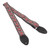 Souldier "Hendrix" Black & Red Pattern 2" Guitar Strap with Black Ends