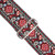 Souldier "Hendrix" Black & Red Pattern 2" Guitar Strap with Black Ends