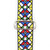 Souldier "Stained Glass" Pattern 2" Guitar Strap with Black Ends
