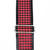 Souldier "Houndstooth" Red & Black Pattern 2" Guitar Strap