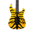 Used Jackson Pro Origins 1985 San Dimas SD1 Ebony - Yellow Bengal
