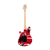 Used EVH Wolfgang Special Striped Series Ebony - Red Black and White
