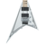 Used Jackson X Series Rhoads RRX24M Maple - Snow White with Black Pinstripes