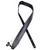 LM "Classic Leather" Series 2.5" Black Garment Leather Guitar Strap