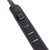 LM Garment Leather "Stage" Series F-Hole Pattern 2.5" Black Guitar Strap
