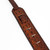 LM "Premier" 2.5" Brown Crocodile Pattern Leather Guitar Strap