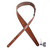 LM "Premier" 2.5" Brown Crocodile Pattern Leather Guitar Strap
