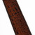 LM "Premier" 2.5" Brown Crocodile Pattern Leather Guitar Strap