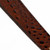 LM "Premier" 2.5" Brown Crocodile Pattern Leather Guitar Strap