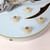 Used Hofner Verythin HVSC-LBL Semi Hollow Body Electric Guitar in Light Blue Finish