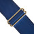 Souldier Plain Seatbelt Navy 2" Guitar Strap with Warm Brown Ends