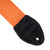 Souldier Plain Seatbelt Orange 2" Guitar Strap with Black Ends Brass Hardware