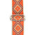 Souldier "Rustic" Orange Pattern 2" Guitar Strap with Burgundy Ends