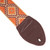 Souldier "Rustic" Orange Pattern 2" Guitar Strap with Burgundy Ends
