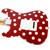 2006 Fender MIM Buddy Guy Signature Series Stratocaster Electric Guitar Red and White Polka Dot