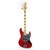 Fender Limited Edition USA Geddy Lee Jazz Bass with Maple Neck in Trans Crimson Red