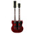 2009 Gibson Custom Shop EDS-1275 Double Neck Electric Guitar in Heritage Cherry