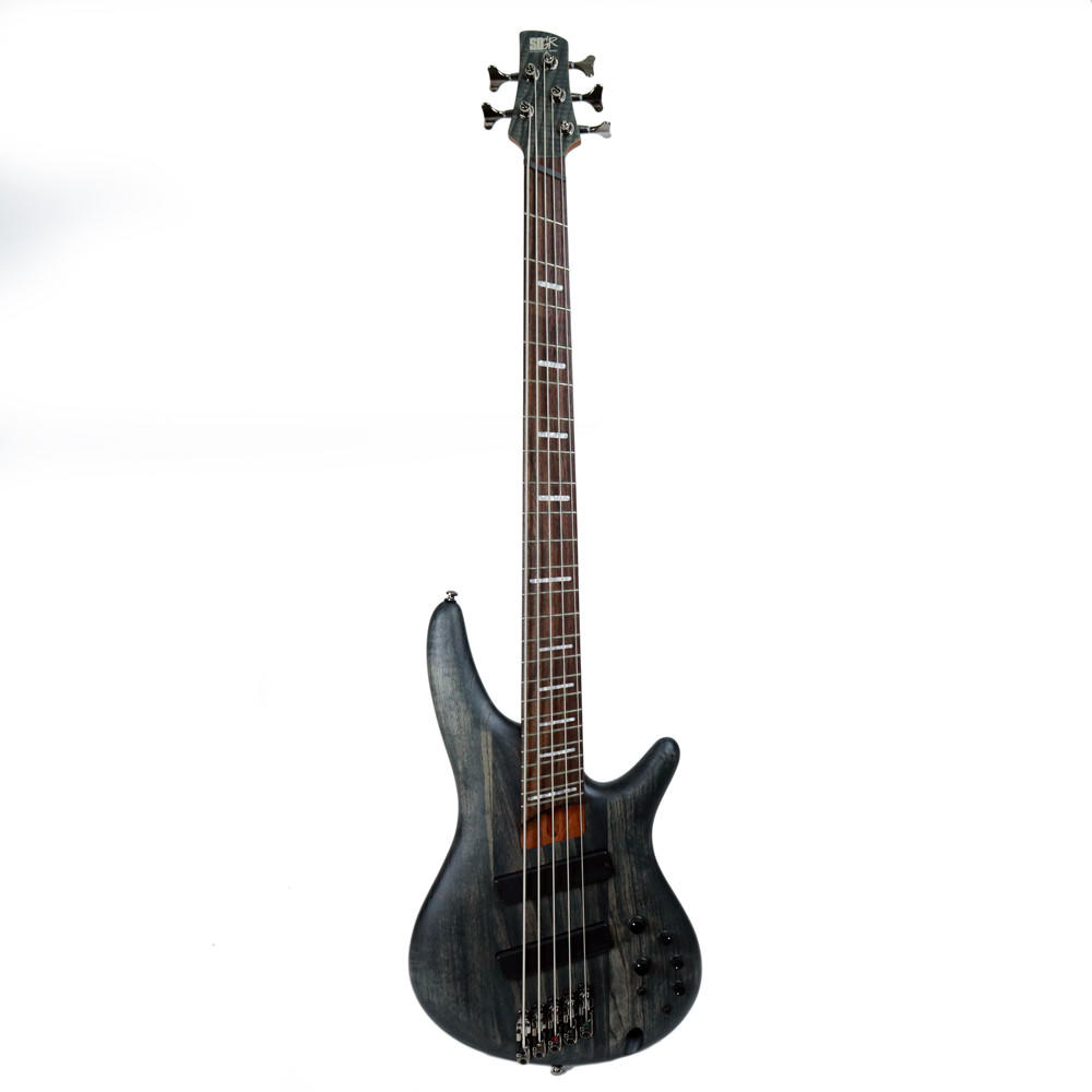 Ibanez SRFF805 5-String Fanned Fret Electric Bass in Black Stained