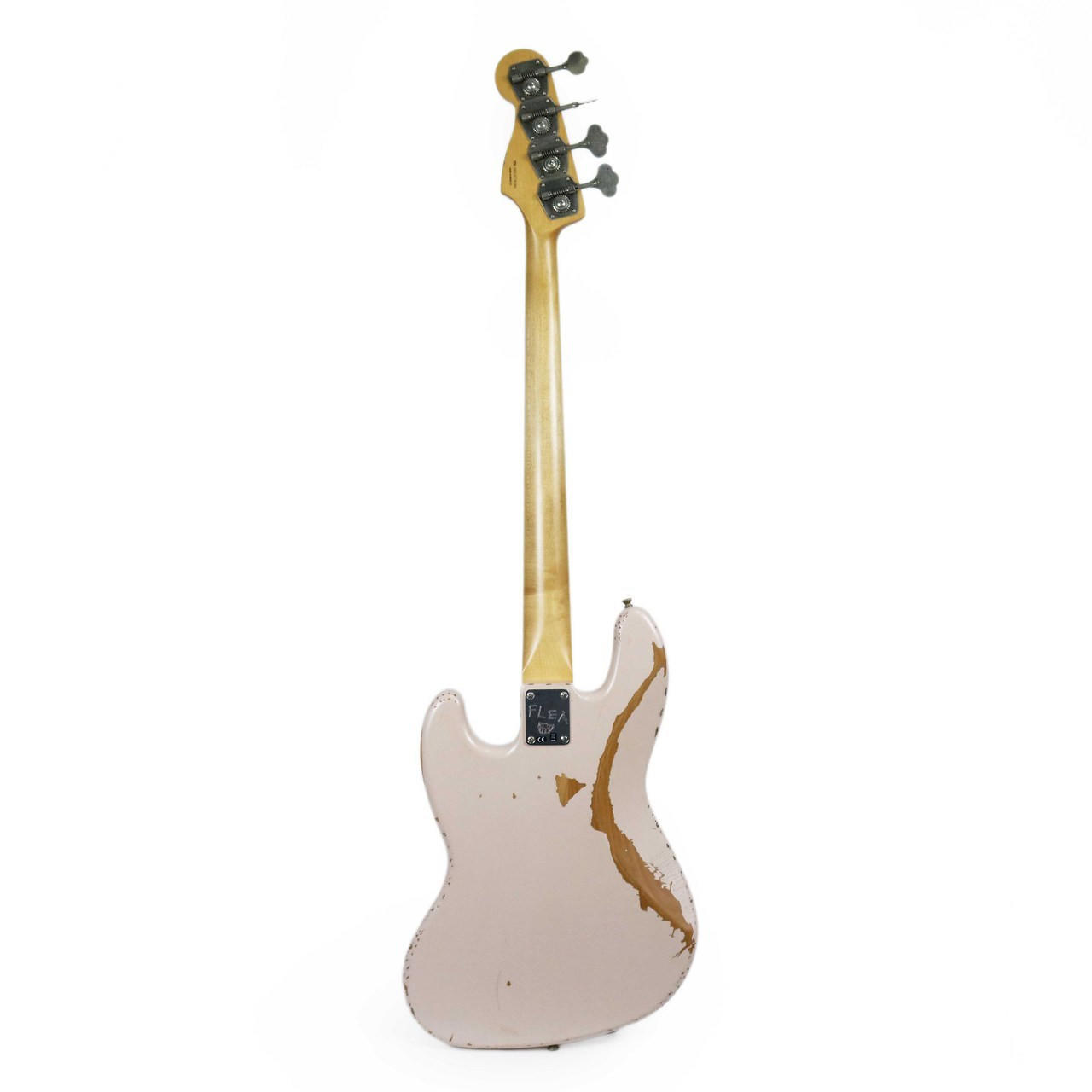 Fender Flea Jazz Bass Roadworn with Rosewood Fingerboard in Shell