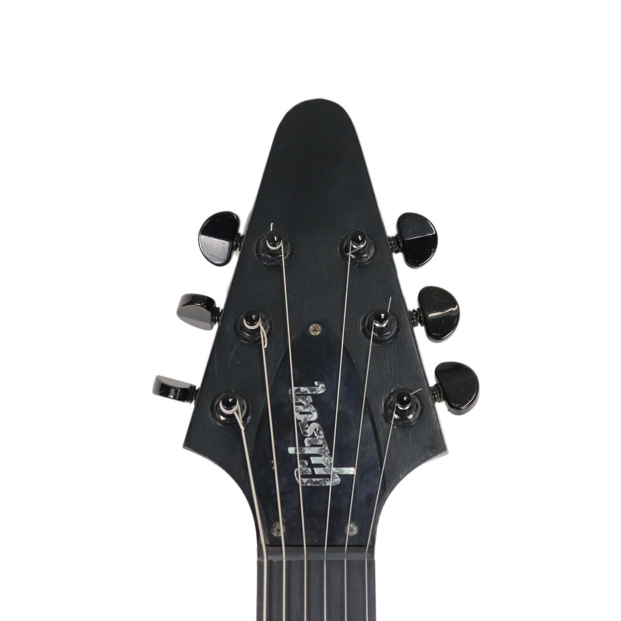 Gibson Flying V Gothic 2001年製 フライングV Gibson Gothic Flying V Satin Black 2001 – Chicago Music Exchange