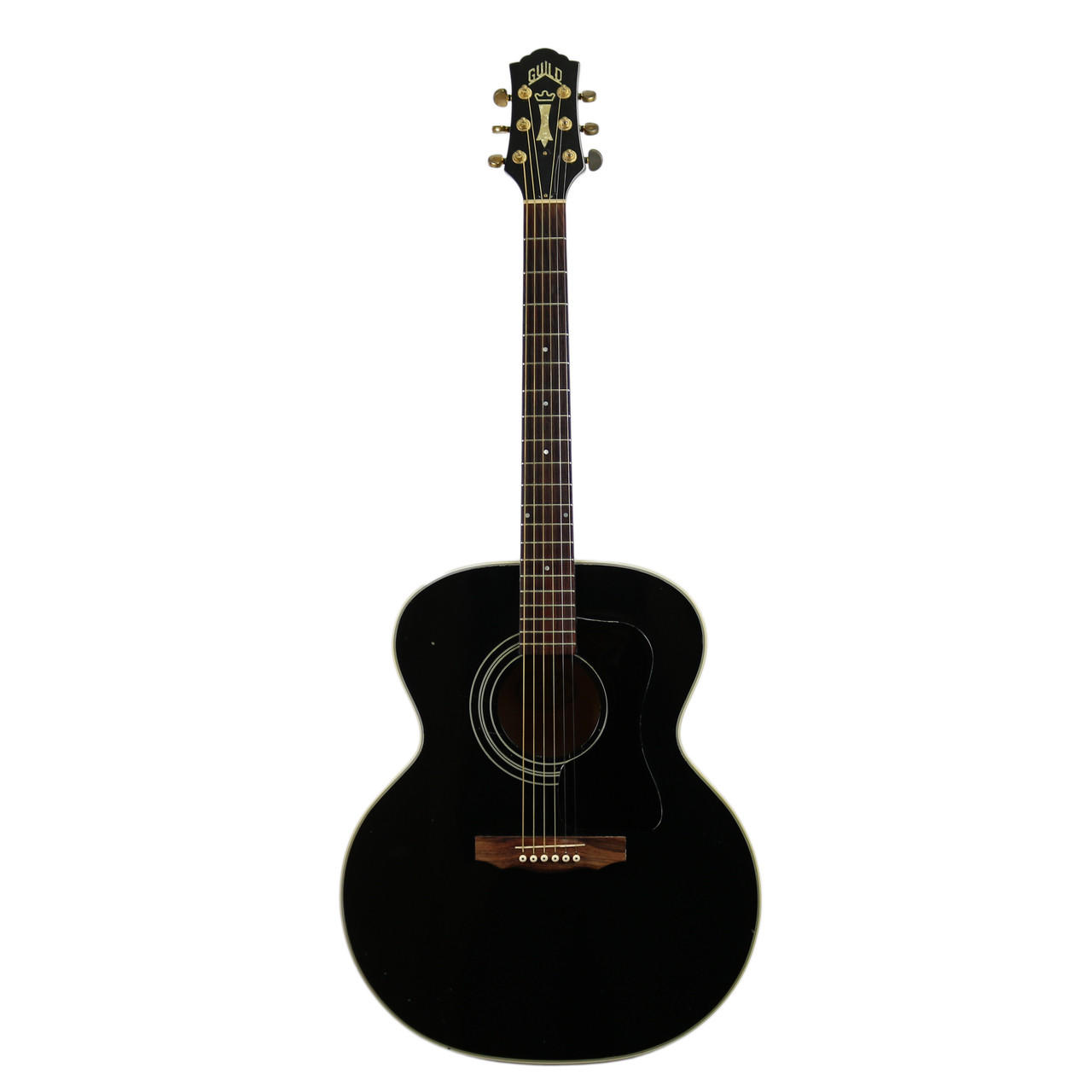1997 Guild JF-30 Jumbo Acoustic Guitar Black Finish | Cream City Music