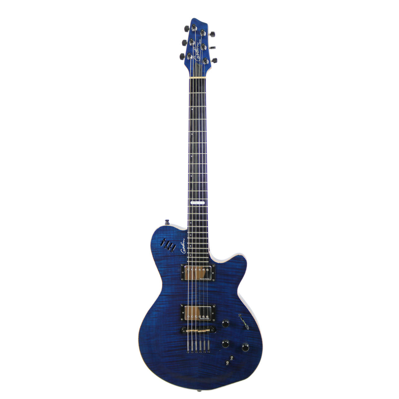 2015 Godin LGX-SA Electric Guitar Trans Blue | Cream City Music