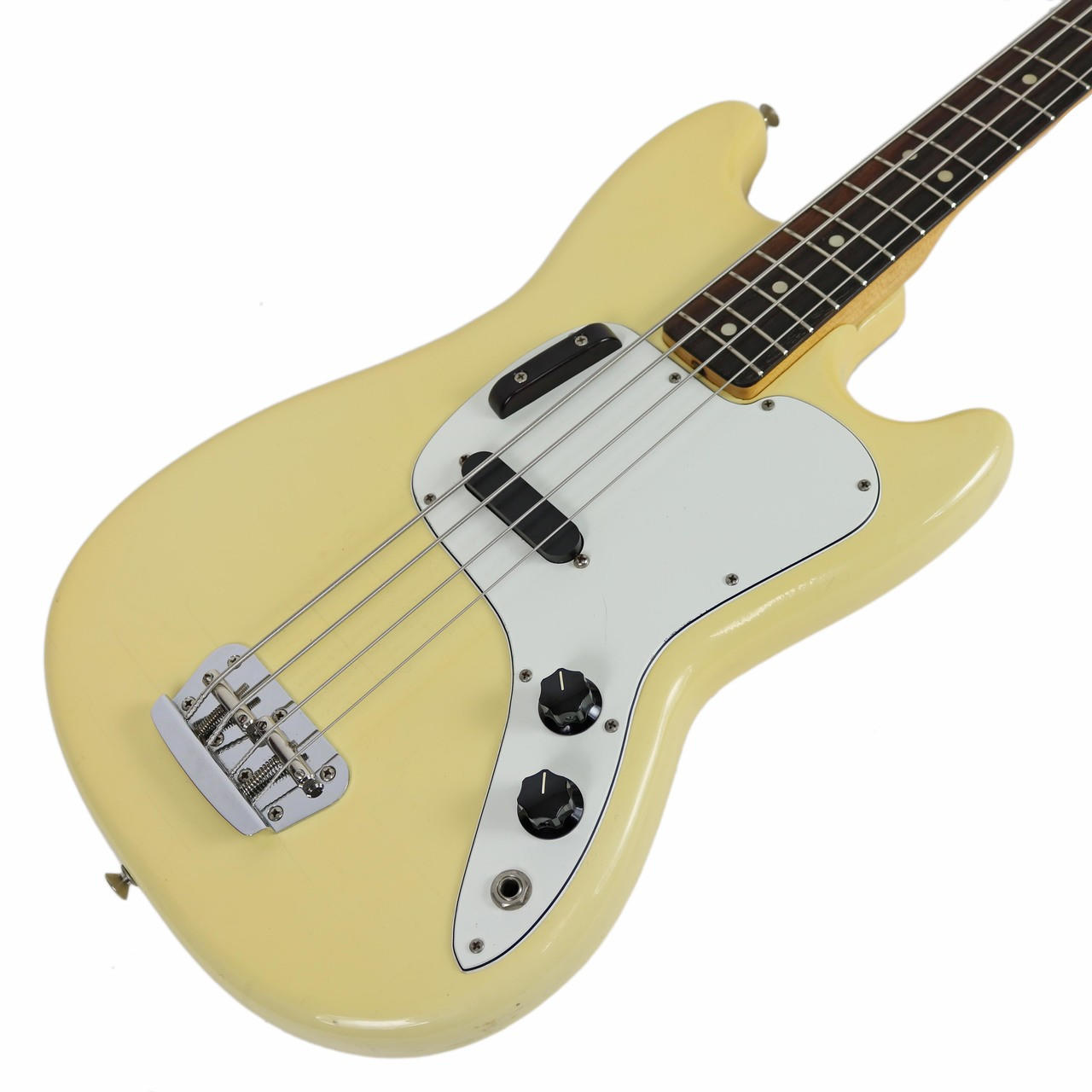 Vintage 1975 Fender Musicmaster Electric Bass Guitar & 1976