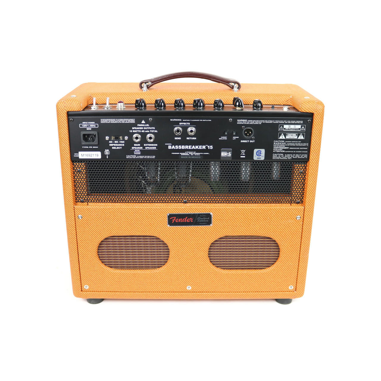 Fender FSR Bassbreaker 15 LTD 15W 1x12 Tube Combo Amp Laquered