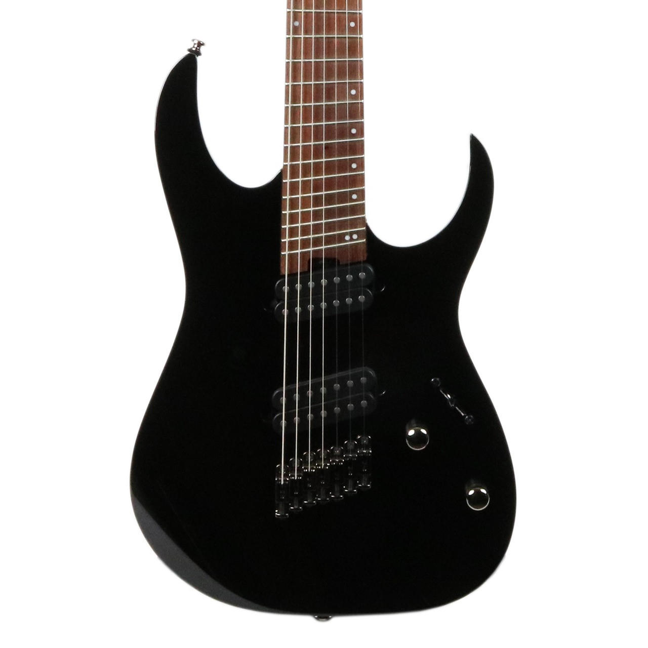Ibanez RGMS7 Multi Scale 7 String Electric Guitar in Black | Cream
