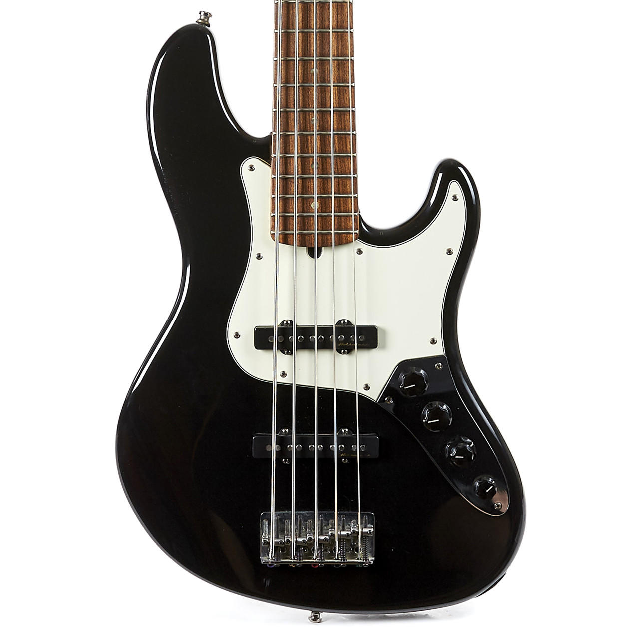 Used Fender American Deluxe 5-String Jazz Bass Black 1999 | Cream