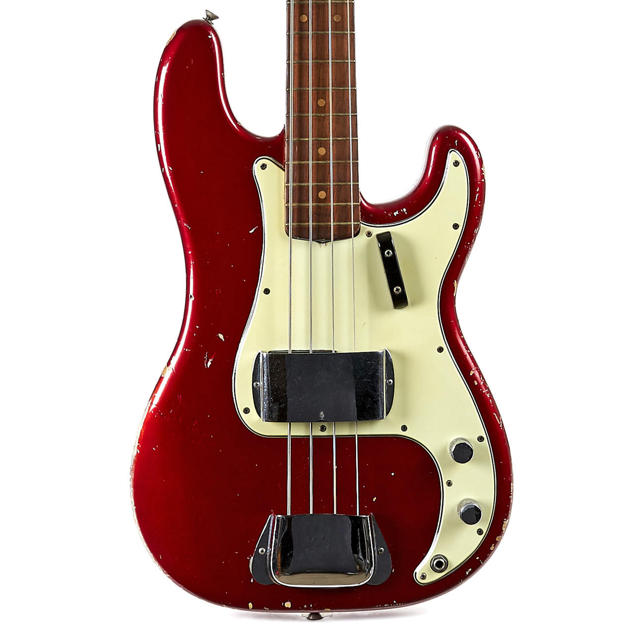 Vintage Fender Precision Bass Candy Apple Red 1964 | Cream City Music